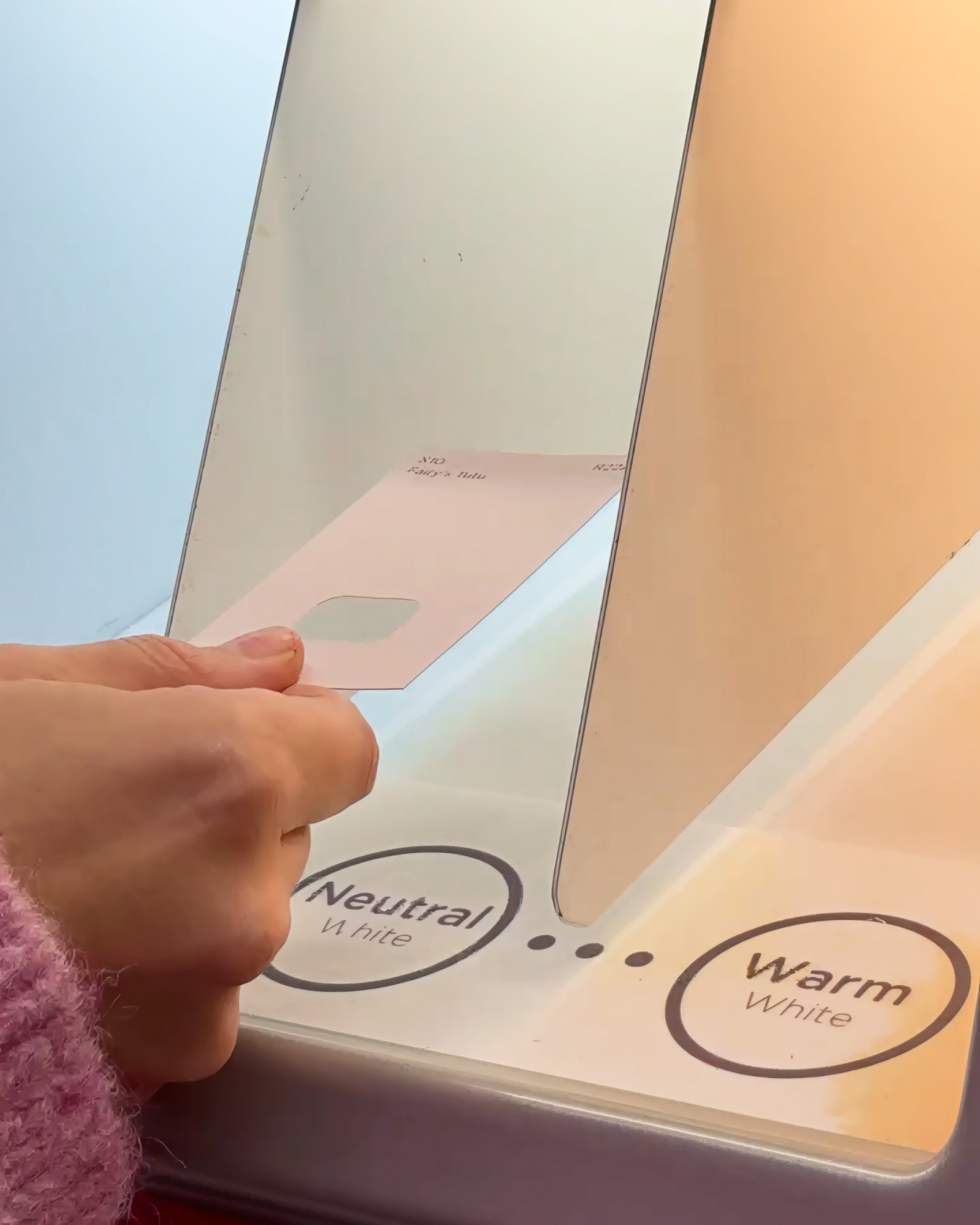 “I took a tile sample to the store and had the team colour match it so I could try pairing it with different shades” 