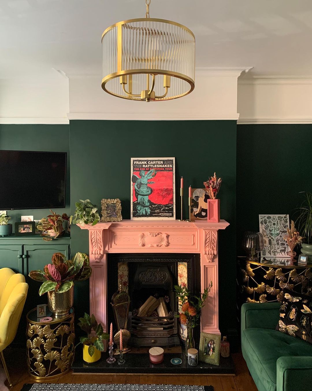 Pink Fireplace