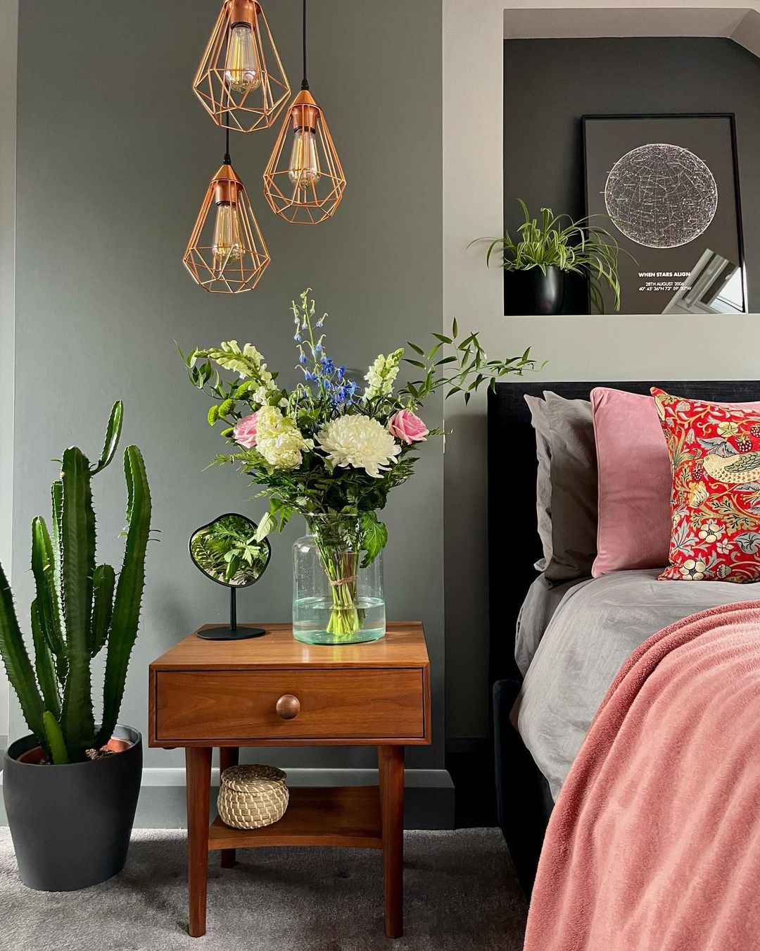 Pop flowers in your bedroom